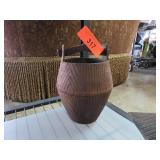 Rustic Metal Bucket With Handle