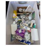 Large Assortment of Light Bulbs and Fixtures