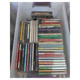 Music CDs in Plastic Bin