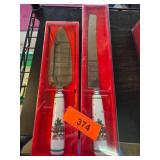 Nikko Christmas Pie and Cake Server Set