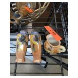 Decorative Ceramic Shaker and Creamer Set