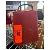 Red Metal Bell with Handle