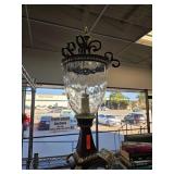 Decorative Glass and Metal Table Lamp