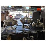 Three Silver-Colored Serving Dishes