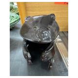 Glazed Ceramic Bear Sculpture