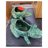 McCoy Frog-Shaped Ceramic Planters