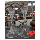 Crystal Lenox Candle Holders Pair