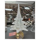 Murano Glass Tree Figurine with Gold Base