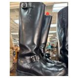 Chippewa USA Black Leather Engineer Boots Sz 11.5