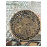 Texas Commemorative Belt Buckle With Alamo Design