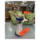 Vintage Hat Pin Holder with Hat Pins