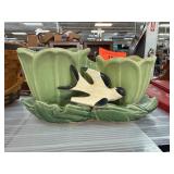McCoy Pottery Double Planter with Bird Design