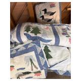 Arch Quilts Handmade Loon-Themed Quilt