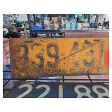 1931 Pennsylvania License Plate