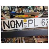 Metal European License Plate NOM-PL 67