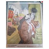 Russian Political Poster with Satirical Art