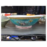 Hand-Painted Ceramic Bowl with Floral Design
