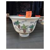 Porcelain Cup with Painted Fruit Motif