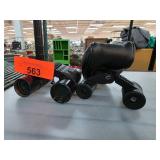 Two Compact Bushnell Binoculars With Cases