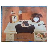 Soviet Propaganda-Style Desk Poster