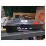 Malibu Black Plastic Storage Box with Lid