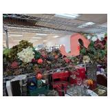 Floral Decor Arrangement with Letter Accent