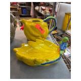 Fitz & Floyd Ceramic Teapot and Bird Dish Set