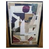 Framed Artwork Attributed to Kurt Schwitters