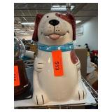 Ceramic Dog-Shaped Cookie Jar