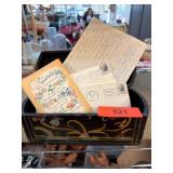 Decorative Wooden Box with Vintage Letters