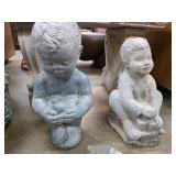 Concrete Garden Sculptures of Children