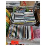Music CDs in Plastic Bins