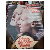 Johnny and Edgar Winter 1975 Tour Poster