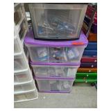 Craft Supplies in Storage Drawers