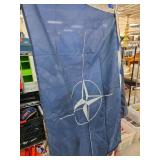 NATO Flag in Blue and White Design