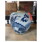 Blue and White Porcelain Dragon Vase