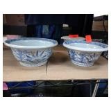 Two Blue and White Porcelain Bowls