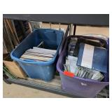 Two Tubs of Scrapbooking Materials