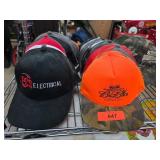 Six Embroidered Baseball Caps