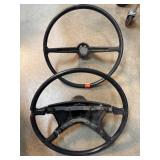 Two Vintage VW Steering Wheels