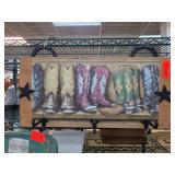 Decorative Wooden Wall Hanger with Boot Print