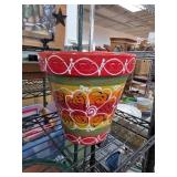 Hand-Painted Terracotta Flower Pot