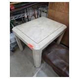 Square Veneered Side Table