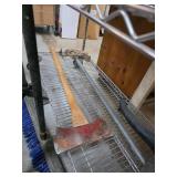 Lot with Axe, Long Horn, and Miscellaneous Items