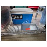 Household Items Lot on Rolling Cart