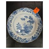 18th-Century Blue and White Canton Plate