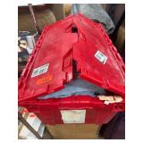 Red Tote Full of Clothes