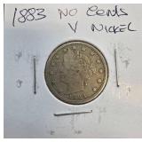 1883 Liberty Head Nickel ï¿½No Centsï¿½ Coin
