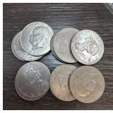 10 Mixed Eisenhower Dollars