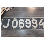 1950s US Forces in Iceland License Plate